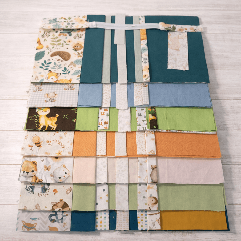 tessuti in cotone tagliati pronti per cucito con fantasie colorate per bambini
